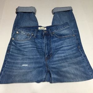 Madewell Women Rigid Skinny Distressed Jeans 27